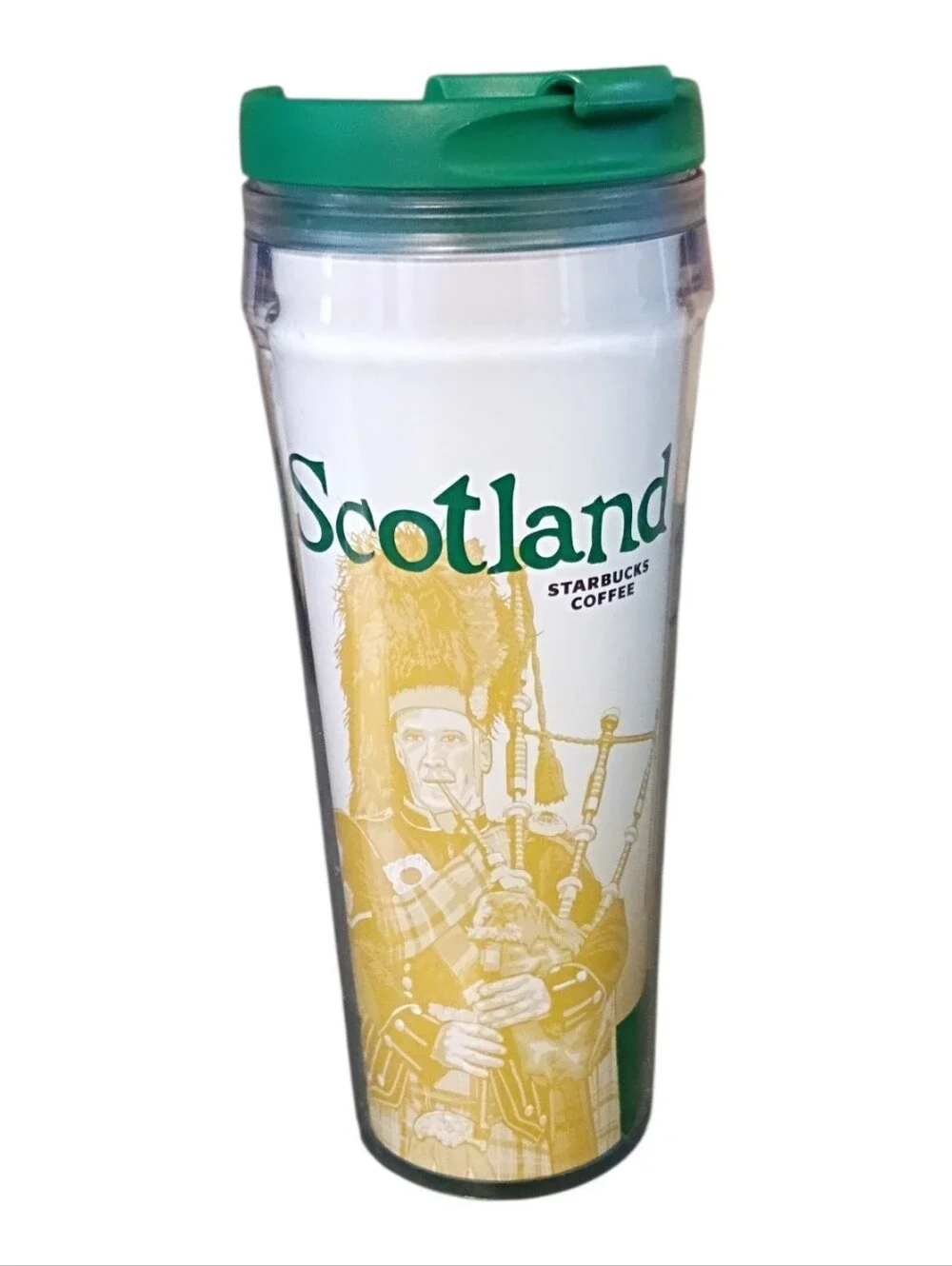 STARBUCKS Scotland Coffee Travel Tumbler 2009 12oz Global Icon Series